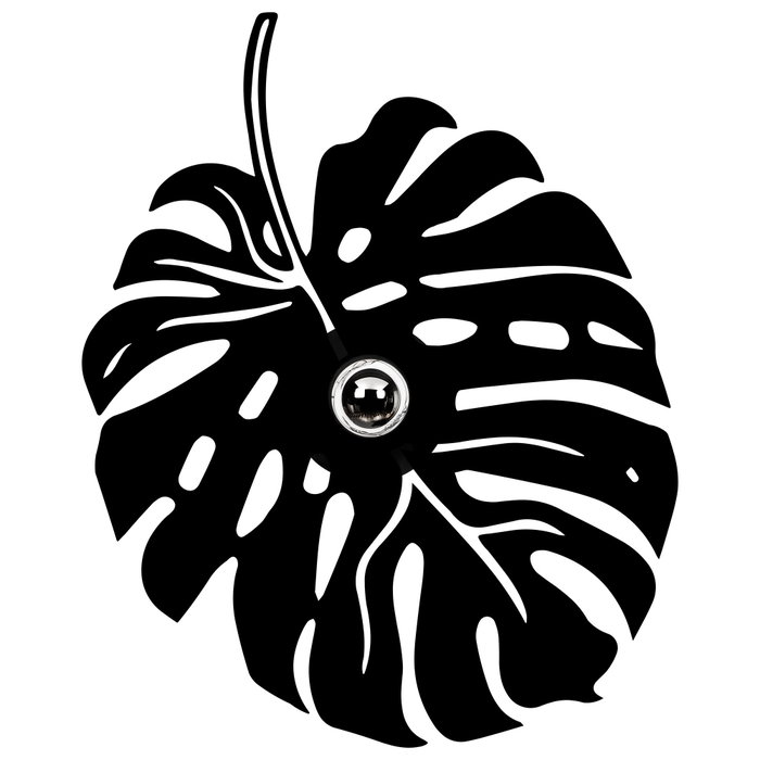 Opviq Lámpara de Pared Flor Negra W-035 Opviq Lámpara de Pared Flor Negra W-035